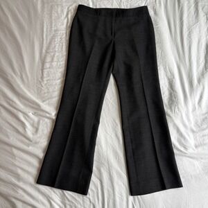 Classiques Entier Atelier Grey Wool Blend Wide Leg Dress Pants Trousers 10